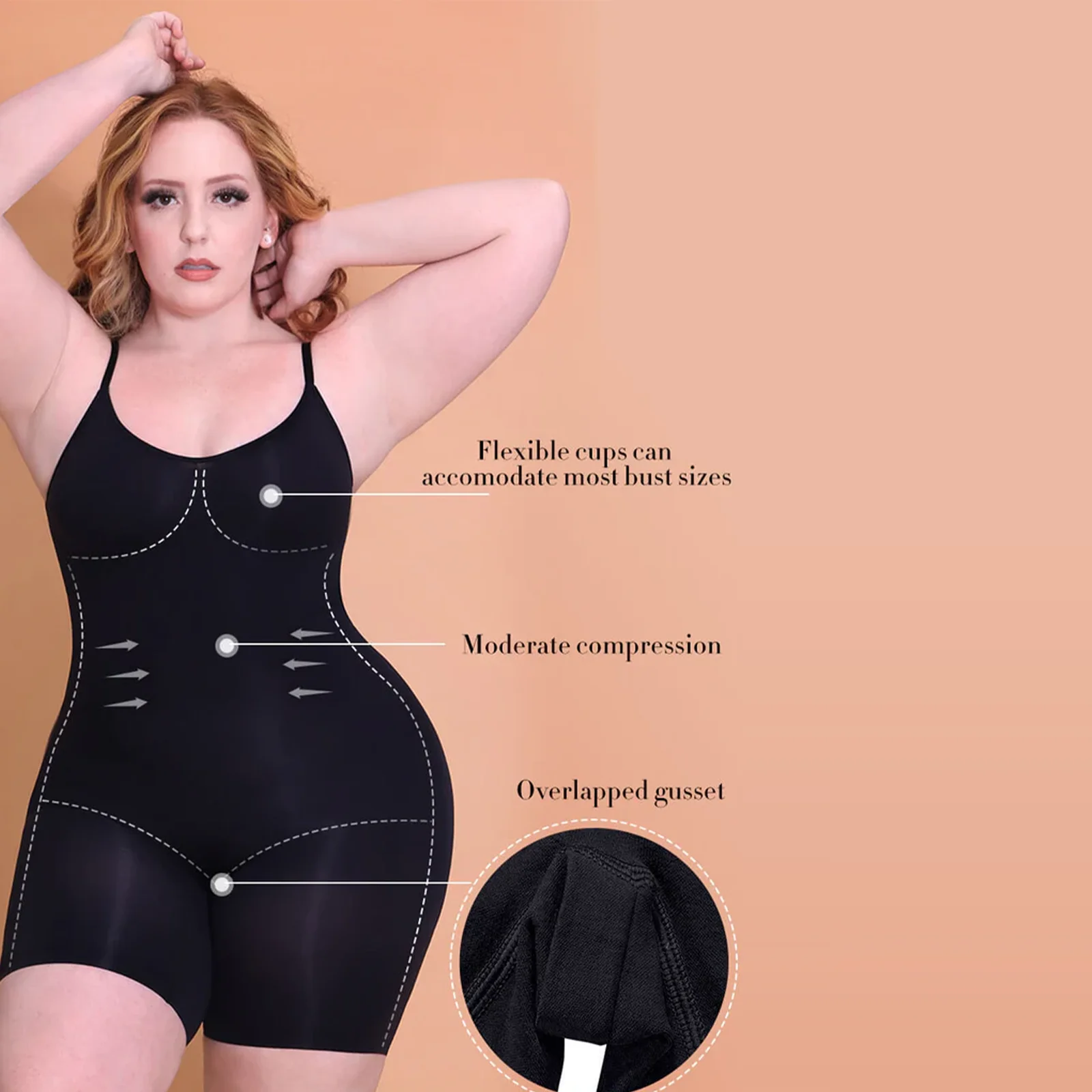 Hexin Naadloze Bodysuit Bodysuit Butt Lifter Shape Taille Trainer Body  Shaper Snactch Taille Shapewear Faja 'S Verschillende Tinten