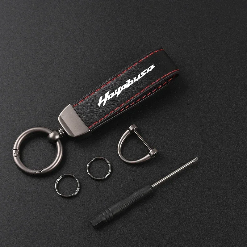 Motorcycle keychain metal clasp detail