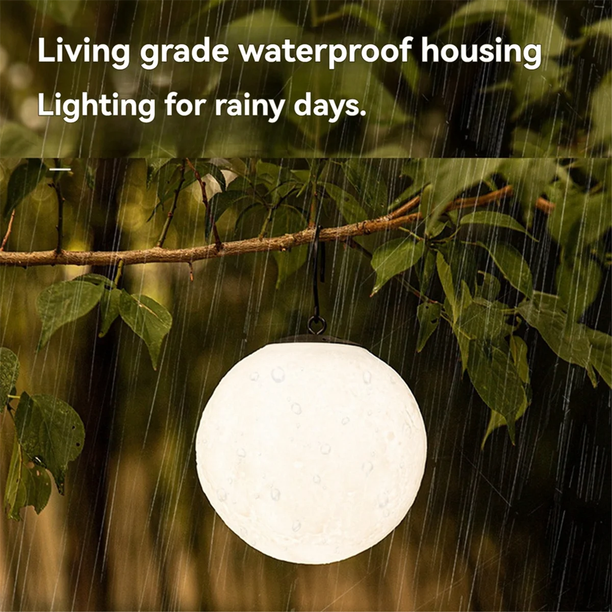 BAAU Outdoor LED Camping Light Waterproof Light Hanging Moonlight Garden Decorative Tent Camping Pendant