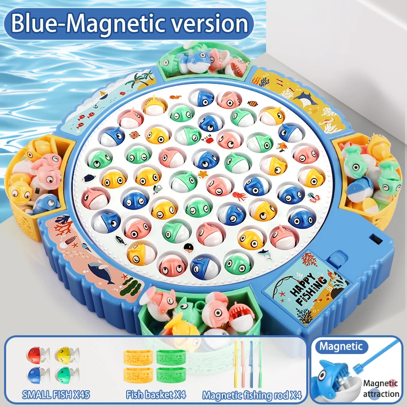 Musical Rotating Fishing Game Plate - Engaging Hand-Eye Coordination Toy