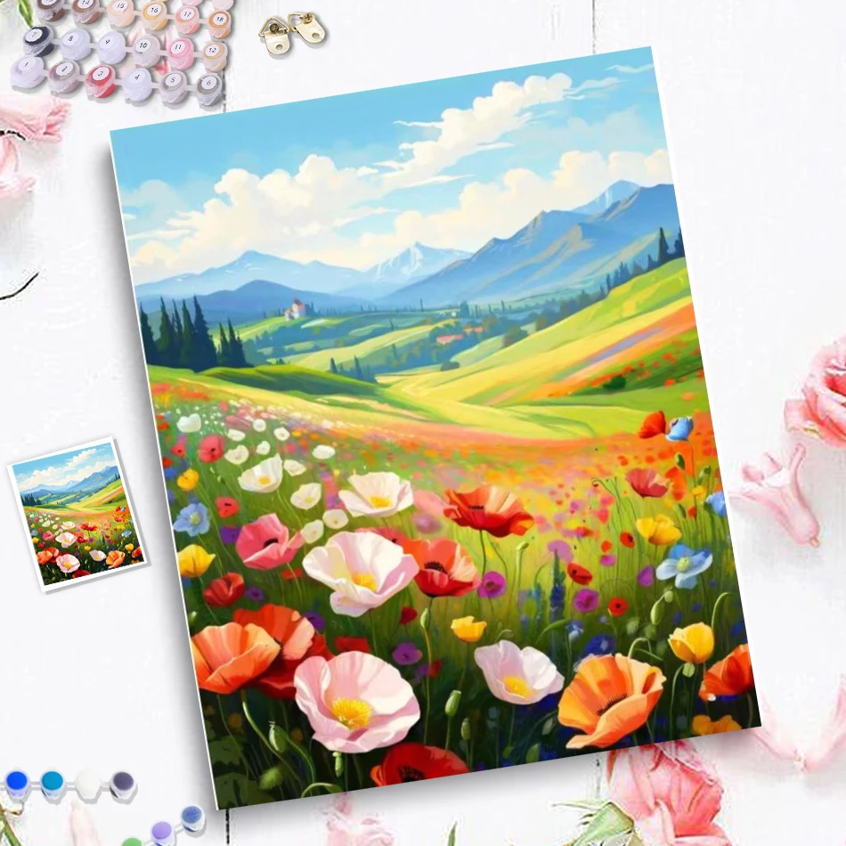 GATYZTORY DIY Paint By Number For Adult Kit Oil Painting Horse Coloring By Numbers On Canvas Handpainted Craft Home Decor Gi