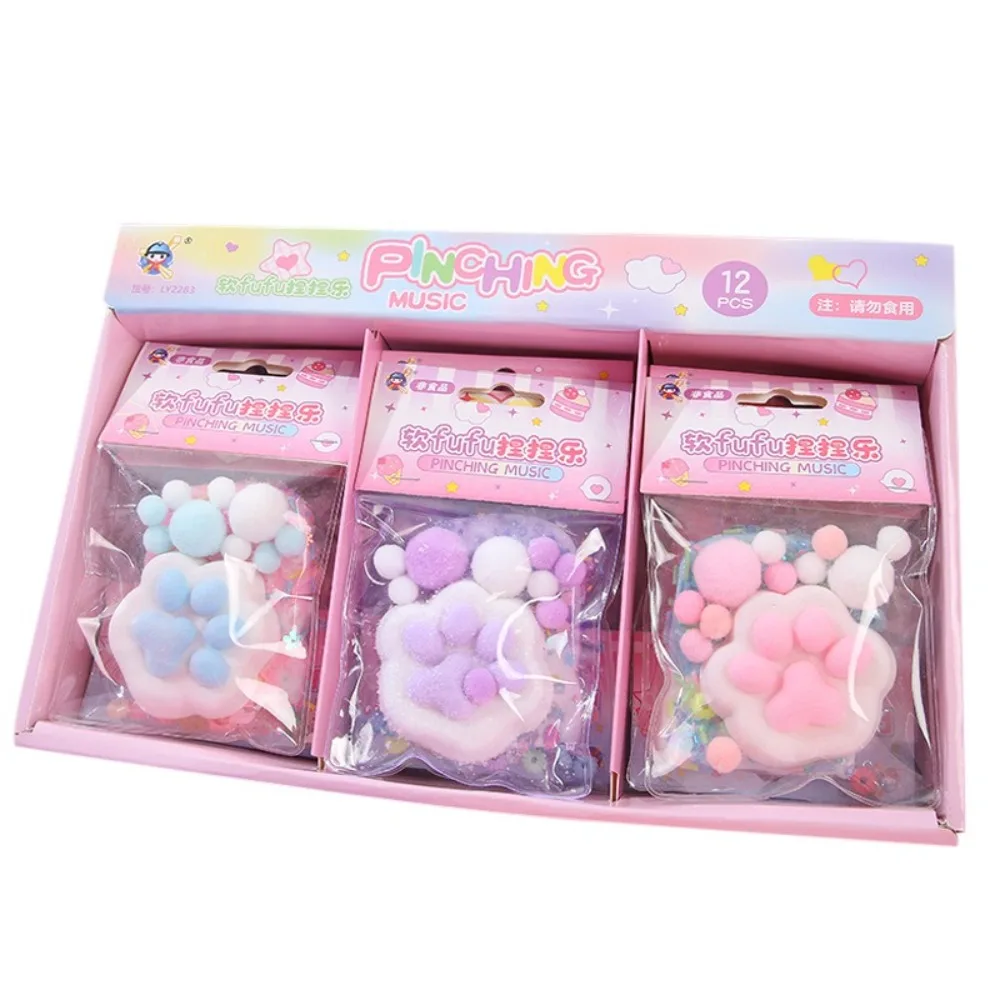 Cute Cat Claw Cat Paw Squishy Toys Decompressing Sticky Texture Cat Claw Squeezing Toy Kids Toys Slow Rebound Stress Relief Toy 2