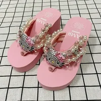 Sanrio Y2k Hello Kitty Soft Flip Flop Sandals Beach Slides Shoes Women Cute Casual High Platform Slipper Ladies Summer Slippers - Image 4