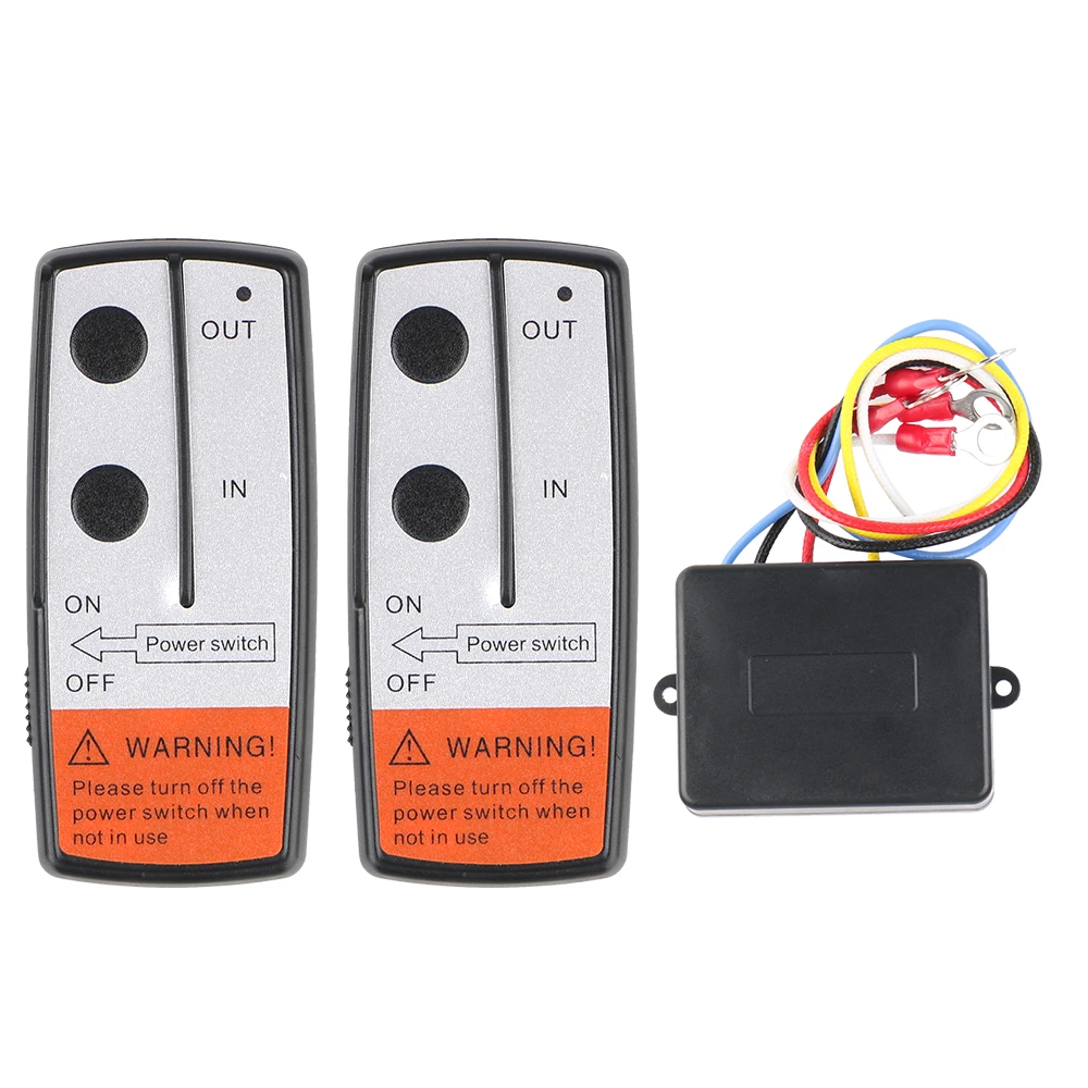 Handset Switch Controller For Jeep Off-road ATV For Recovery Tow Truck Wireless 12V 24V Winch Remote Control System
