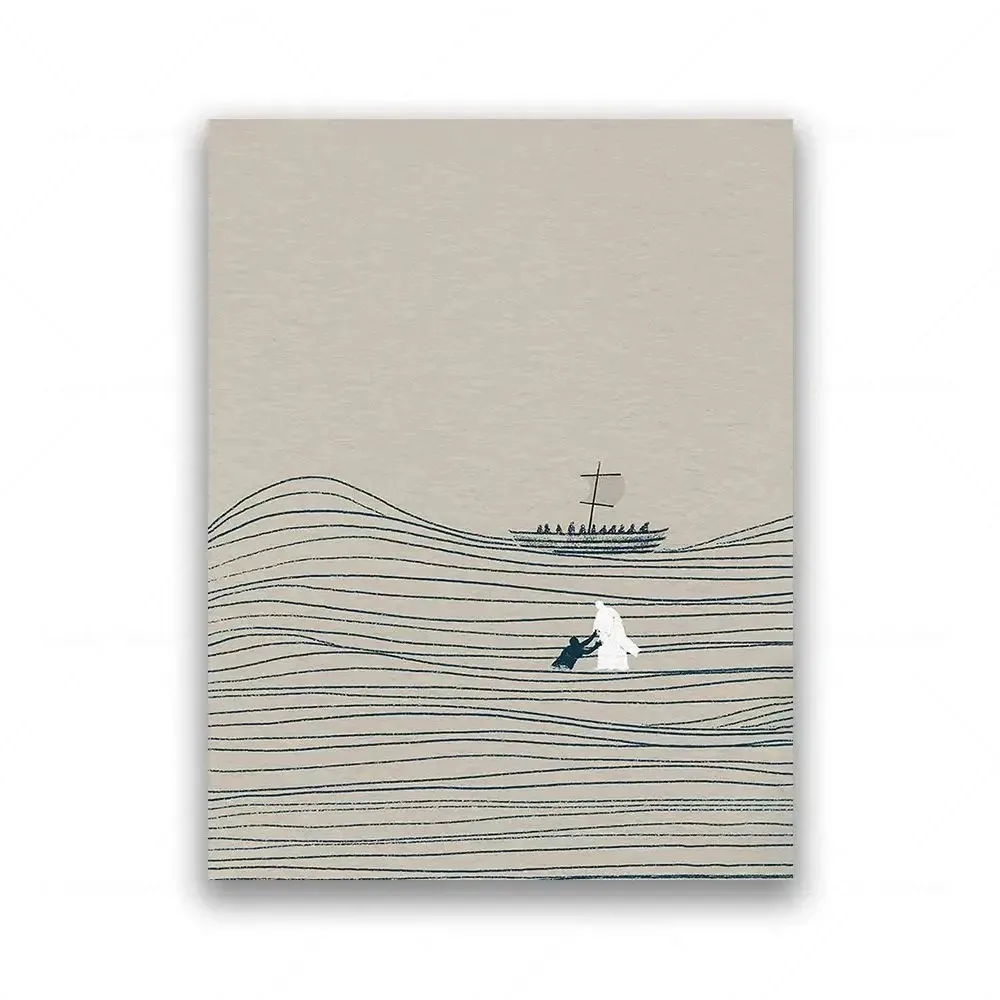 Divine Grace: Modern Christian Wall Art Canvas Print