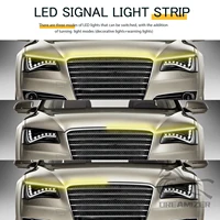 Universal 12V LED Scan Starting Car Hood Decorative Lamp Car Daytime Running Light DRL Dynamic Auto Tuning Headlight Strip - Image 5