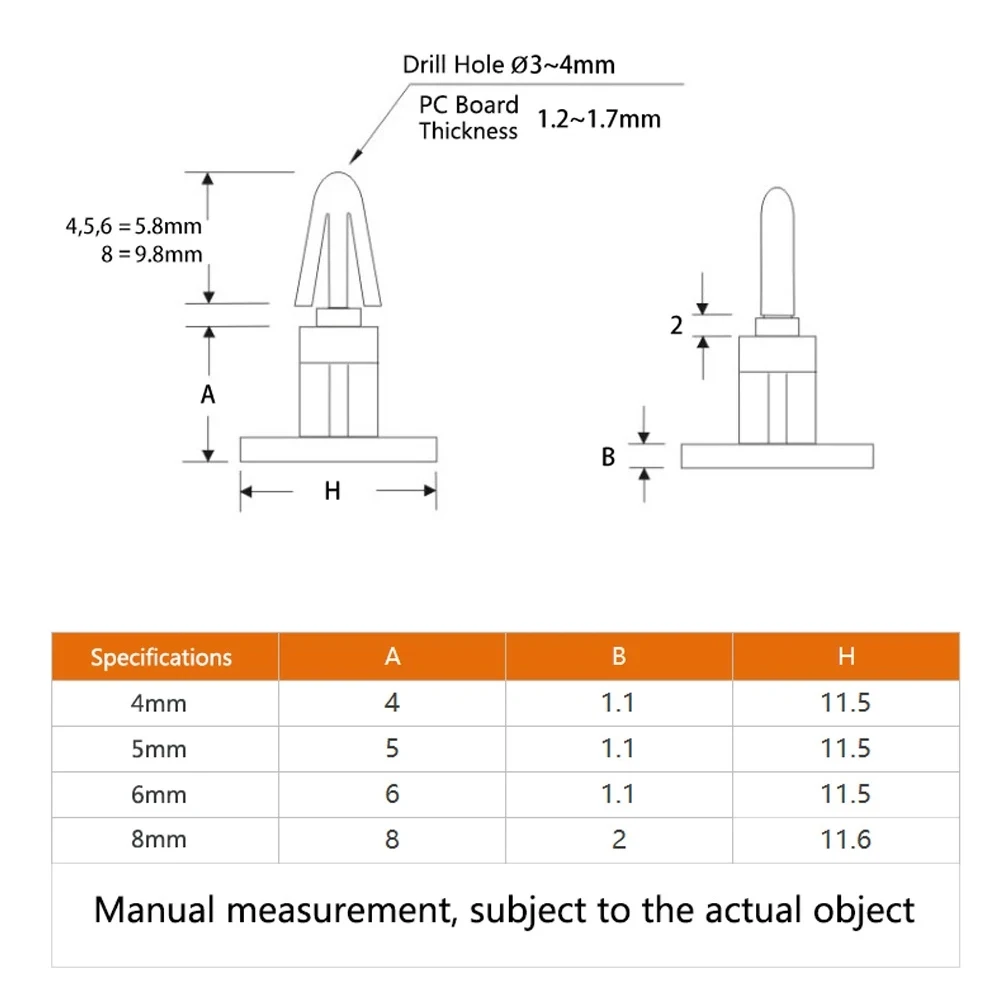 M3 Ϸ öƽ ̼  ĵ,   PCB  ȸ , ۿ ĵ,  4mm, 5mm, 6mm, 8mm