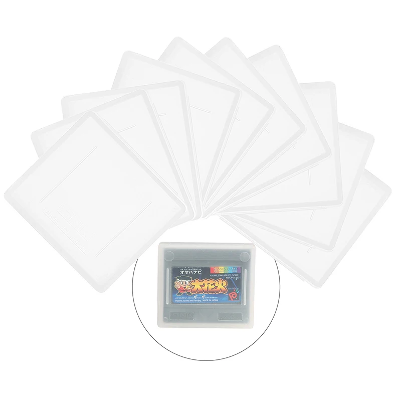 

10pcs Clear Game Cartridge BOX Cases for SNK Neo Geo Pocket color NGPC Plastic Game Card Catrage Storage