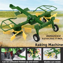 Large Scale DIY Farmer Car Playset with Trailer - Ideal Engineering Toys & Birthday Gifts (Raking Machine)