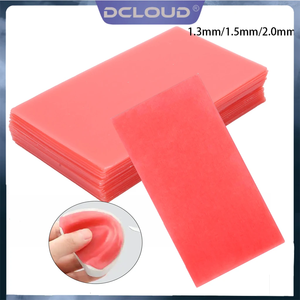 DentalBasePlateWaxRedforDentureFalseTeethModelThickness13mm