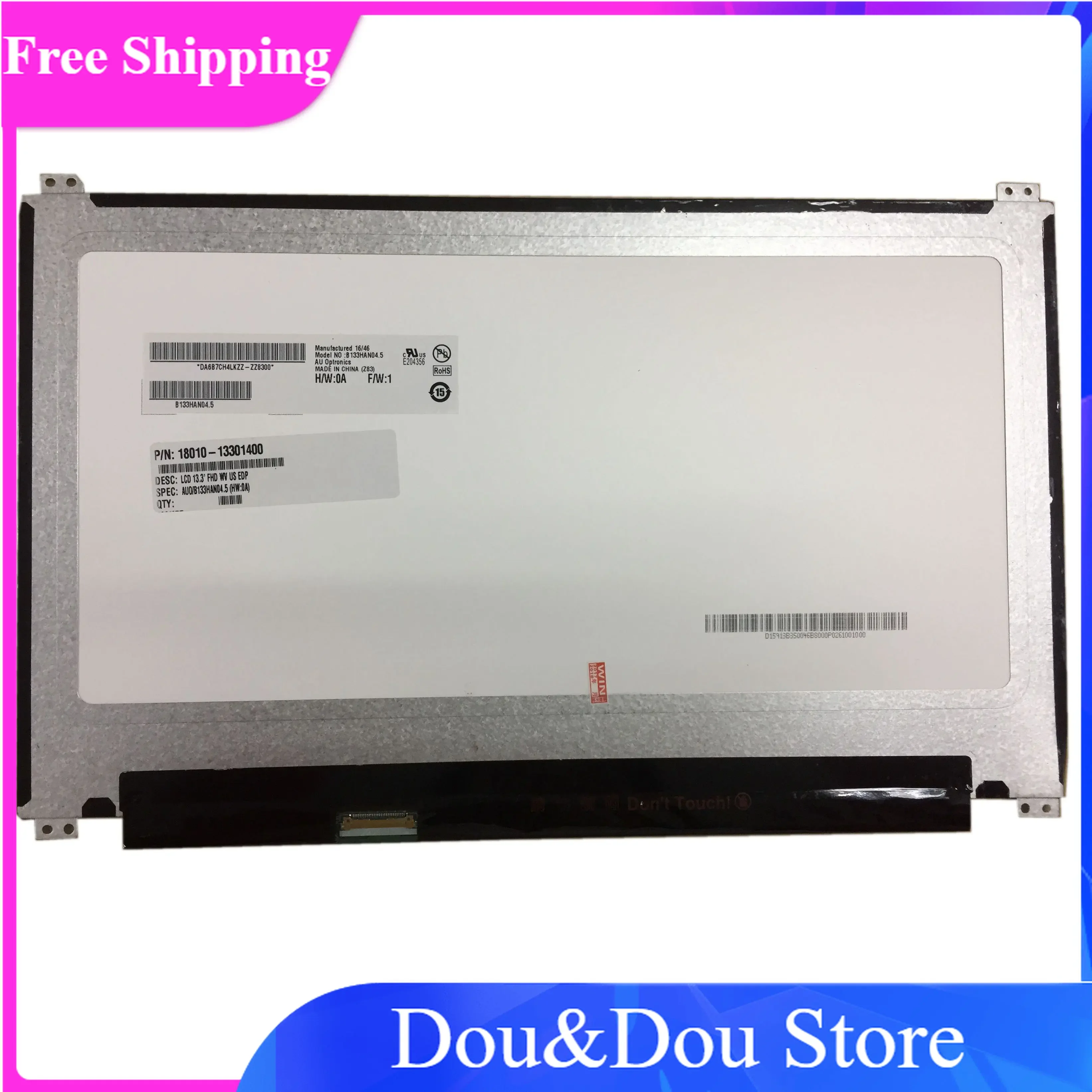 

B133HAN04.5 подходит для B133HAN02.1, B133HAN02.7 13,3 тонкий 30-контактный eDP x вверх + вниз винтовые отверстия, фотографический ЖК-экран