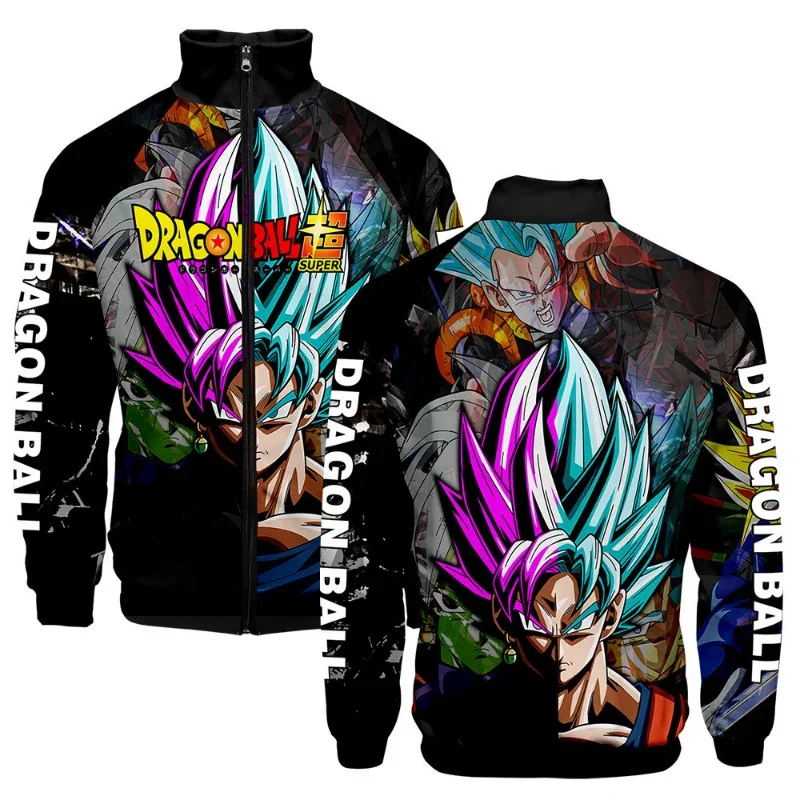 Dragon Ball Son Goku Men Jacket Fashion 3d Stand Collar Hoodie