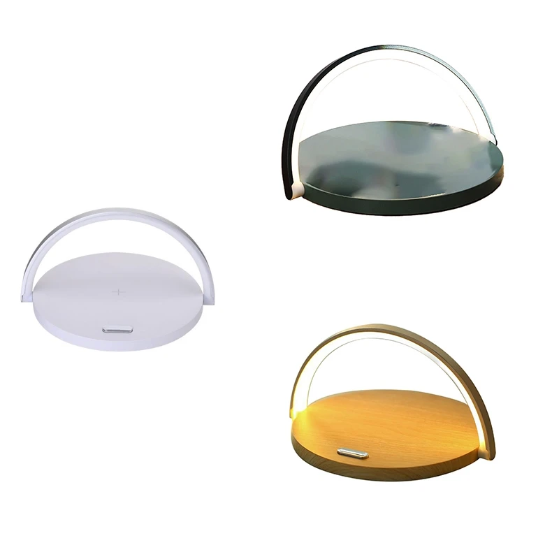 

Round Touch Small Desk Lamp Multi-Function Wireless Charger Mobile Phone Holder