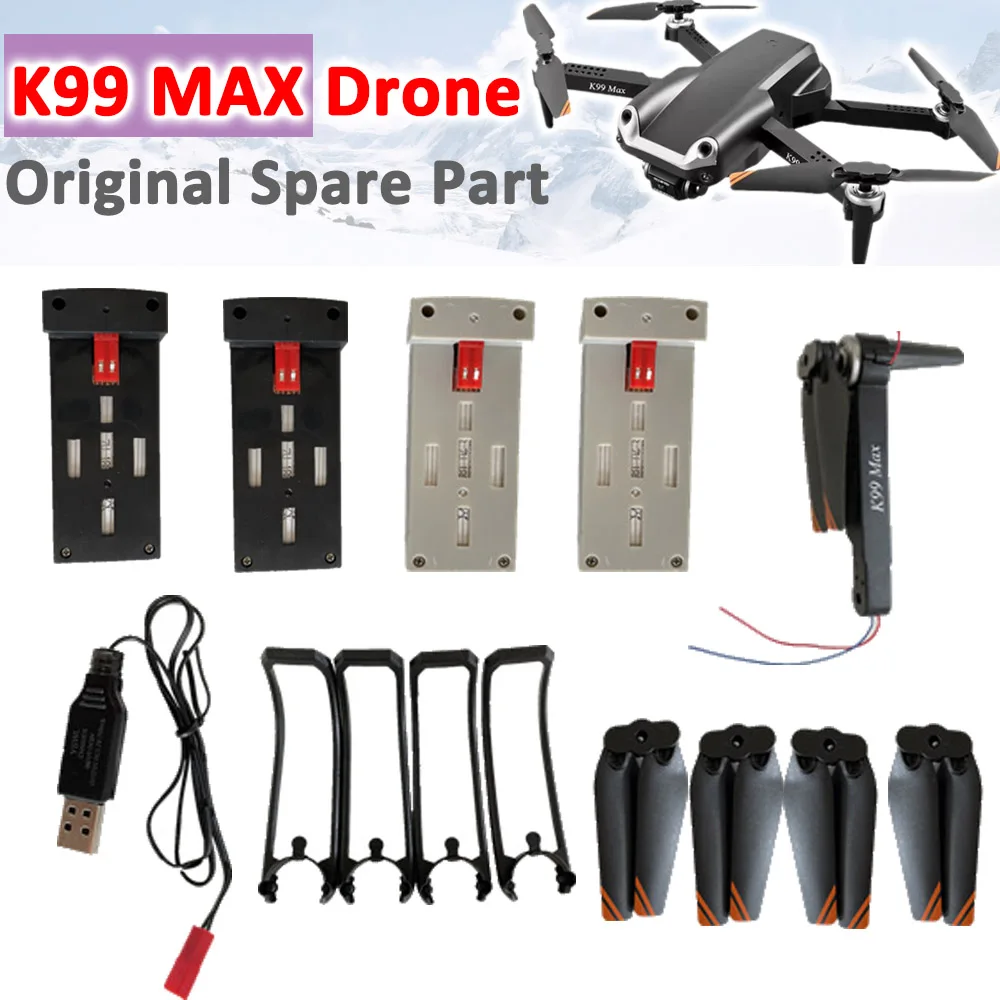 K101 MAX 4K RC Drone Parts 3.7V 1800mAh battery/Propeller/Protect Frame for  K101 MAX Avoidance Drone K101 MAX Drone Battery Toys