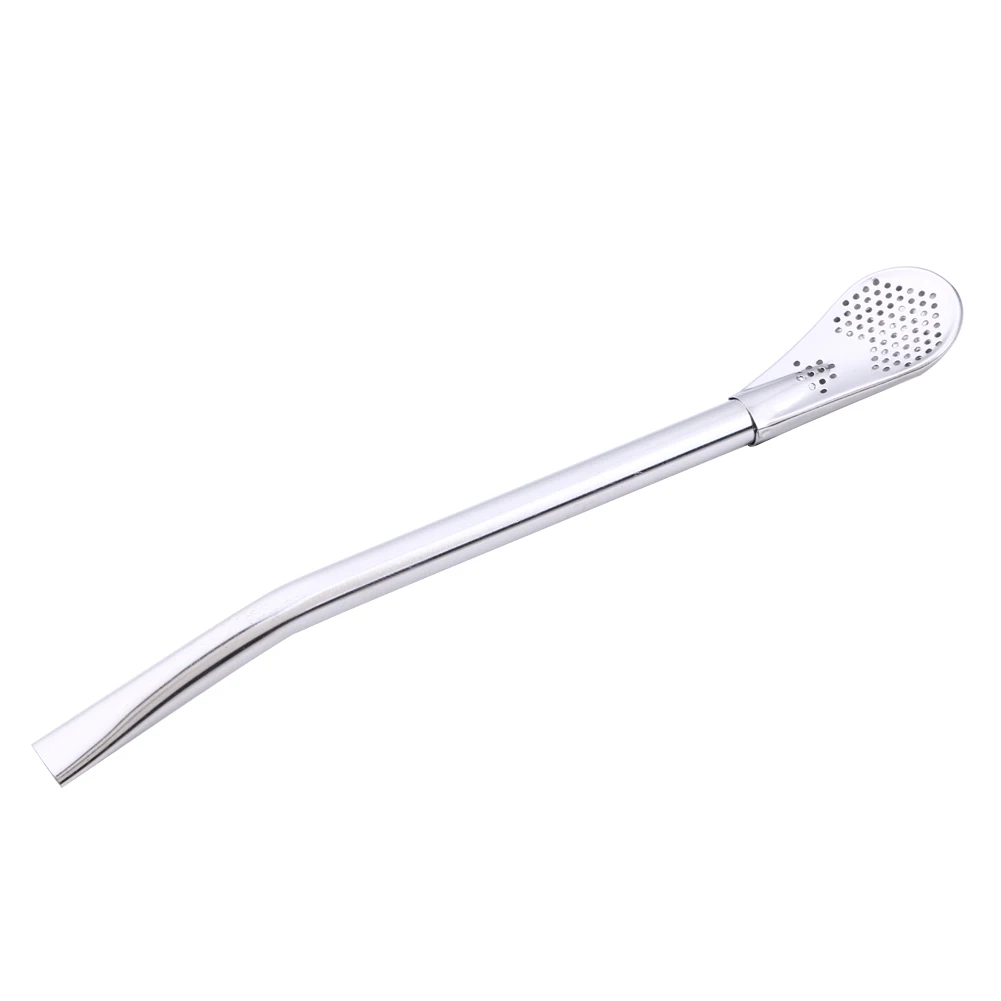 Drinking Straw Filter Handmade Stainless Steel Tea Spoon Reusable