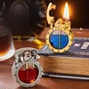 New Retro Transparent Oil Tank Metal Rocker Kerosene Lighter Personality Windproof Cigarette Lighter Men Collection Gifts 3