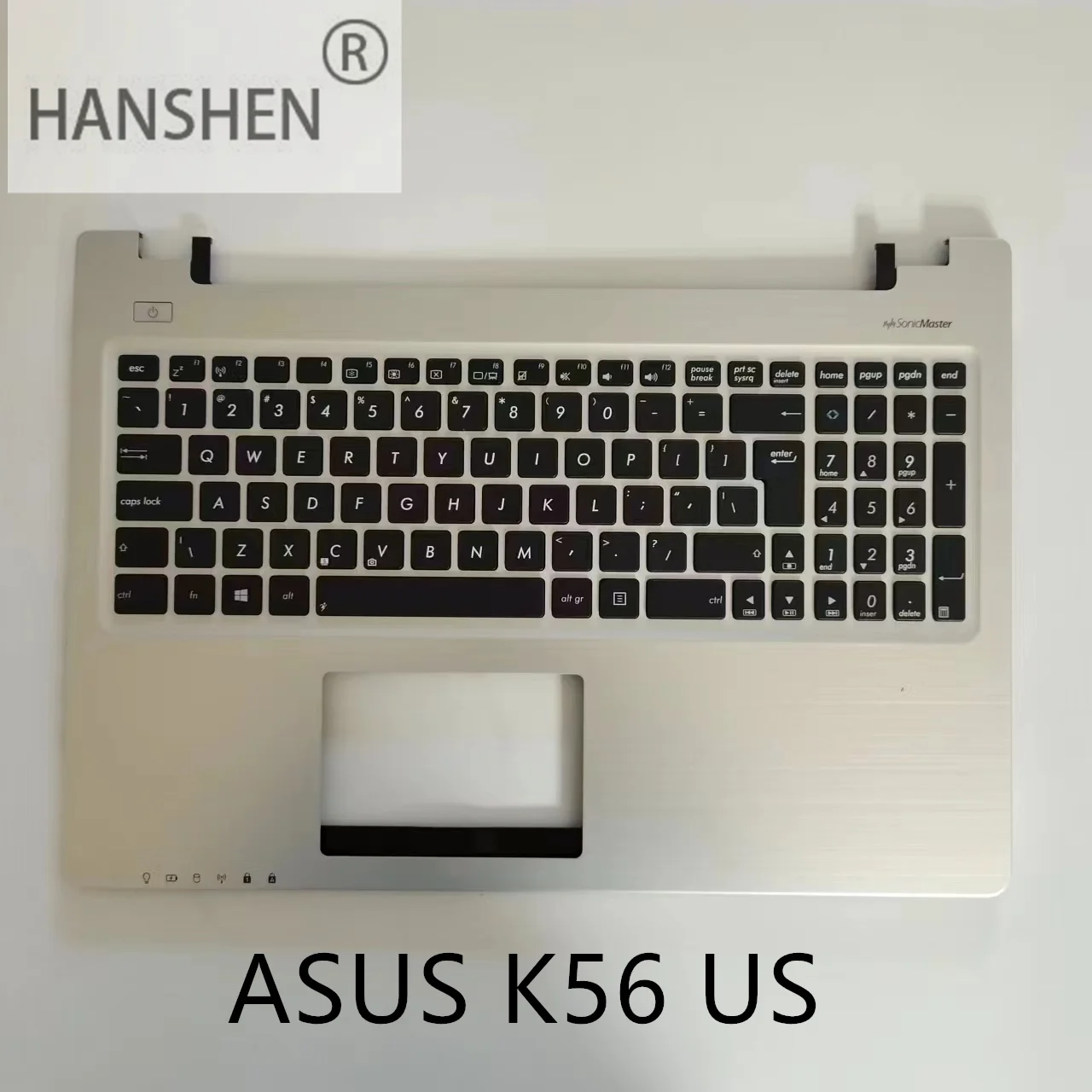 

HANSHEN US standard Laptop Keyboard For Asus K56 S550 K56CB A56 S56 R505C S550CB K56CM S56C A56C A56CB with cover c