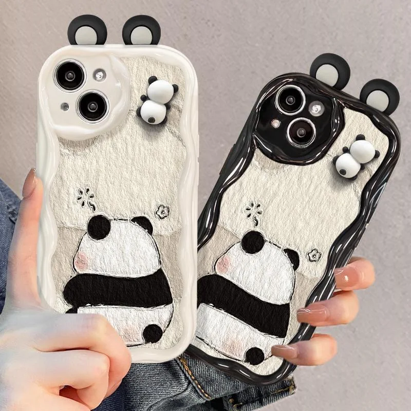 Cute Panda TPU Cartoon Animal Phone Cover