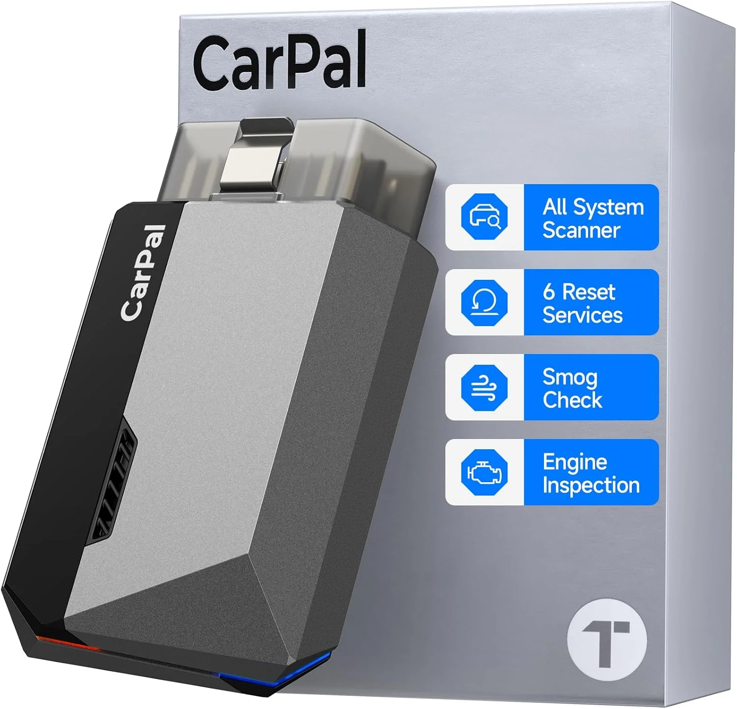 OBD2 Scanner System Diagnostic Tool TOPDON Carpal OBD2 Scanner For Car All System Diagnostic Tool Vehicle Health Check Smog Check Battery Test IOS Android BT 5.0