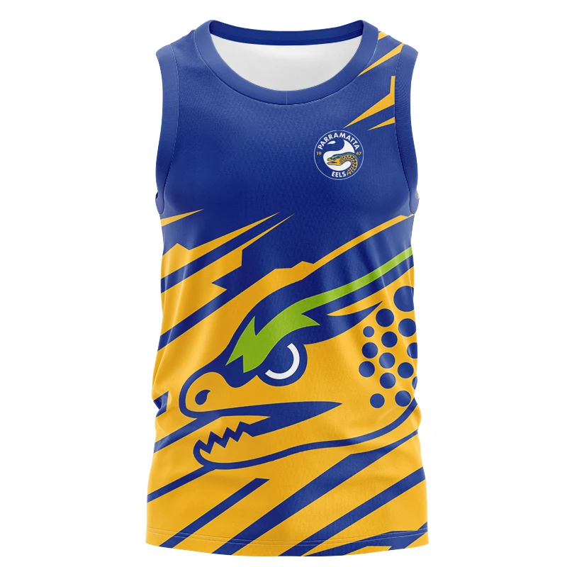 thumbnail image 1 of Parramatta Eels 2024 Entrenamiento de jugadores de Macron Local y visitante Múltiples kits nuevos de alta calidad/Legión, 1 of 5