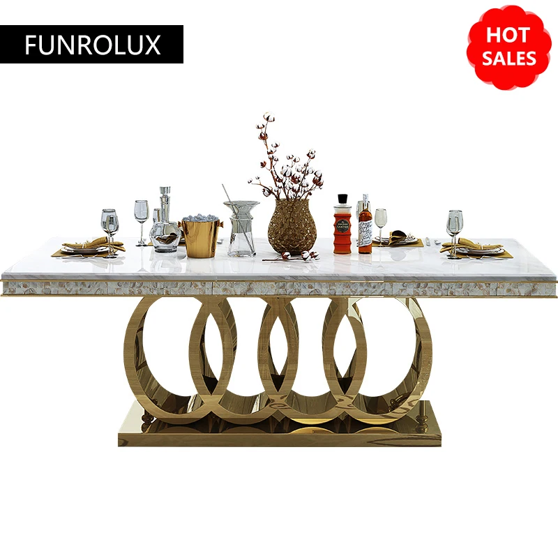 Marble Dining Table Set 6 People 10 For Renren Restaurant