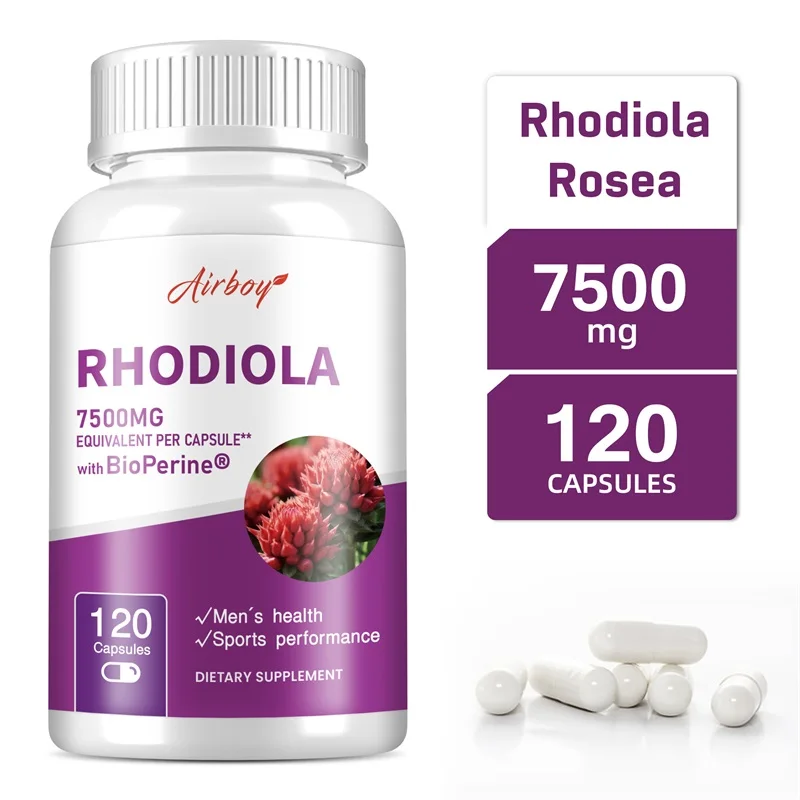 Rhodiola Supplement-Improves Energy and Focus, Relieves Stress, Improves Mood, Non-GMO
