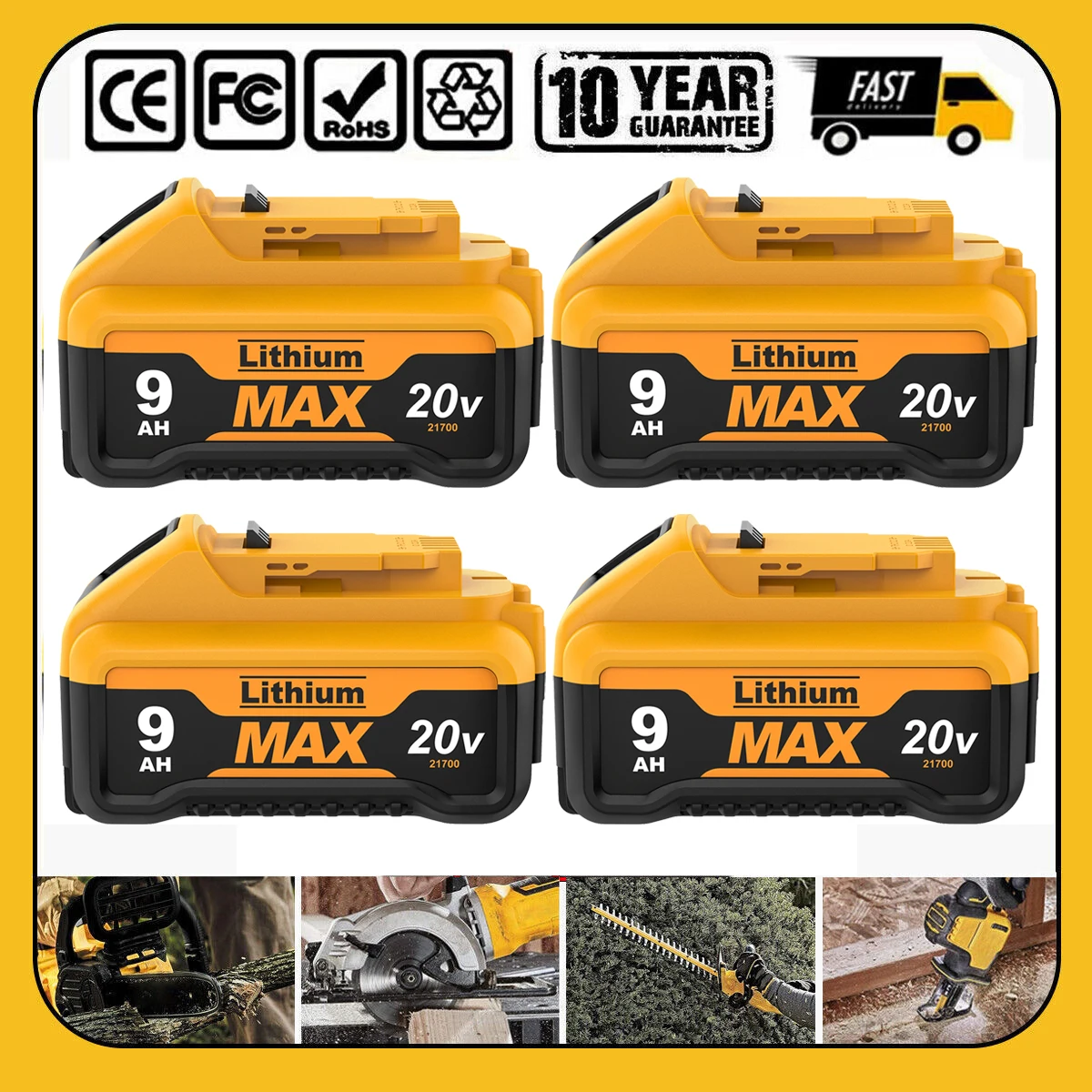 

Сменный аккумулятор для Dewalt, 20 в, 9000 мАч, аккумулятор DCB200, DCB606, DCB609, DCB205, DCB206, DCB209 21700, аккумулятор для электроинструмента Dewalt