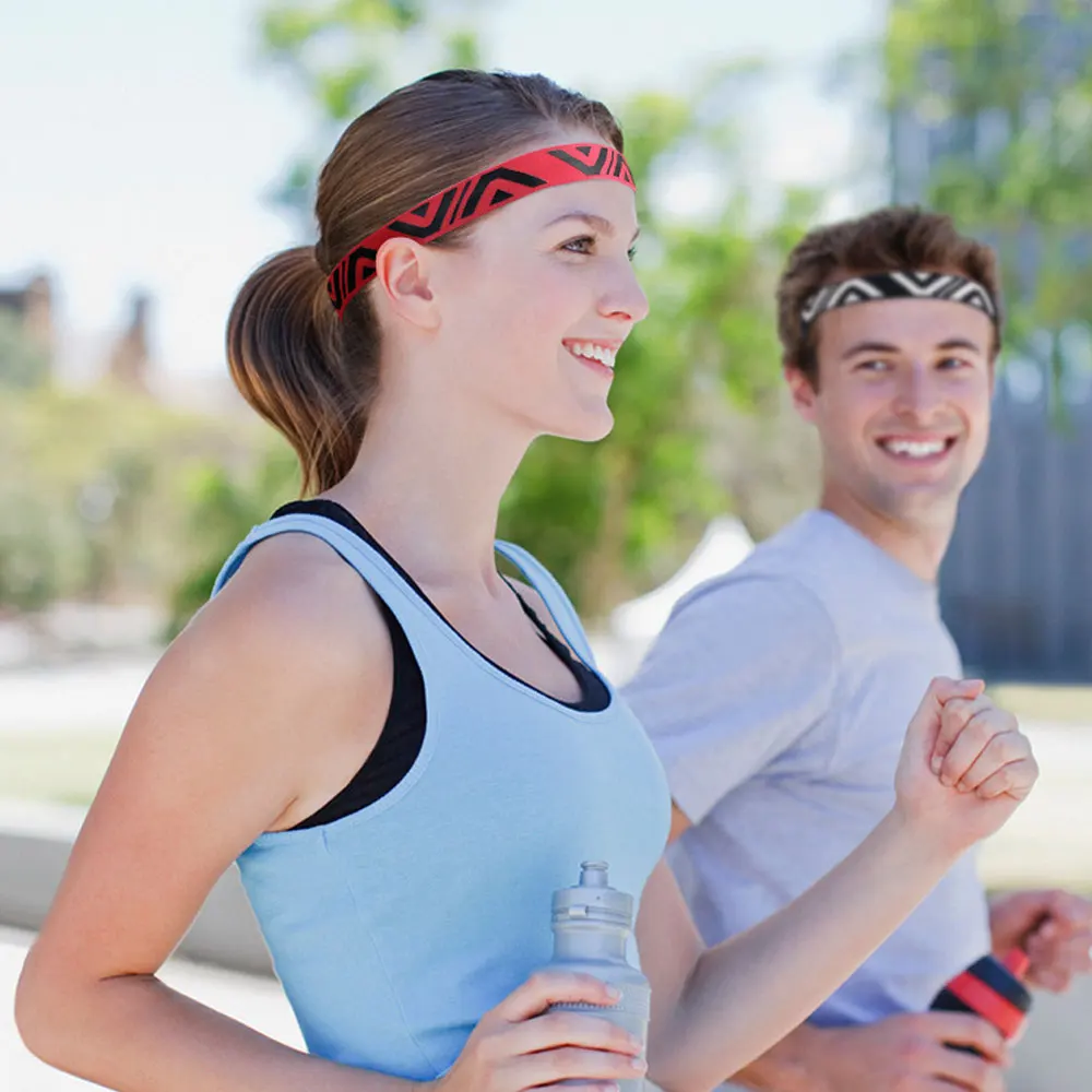 Cinta elástica para el sudor para hombre y mujer, banda ancha para el  sudor, transpirable, para Yoga y correr, 1 unidad