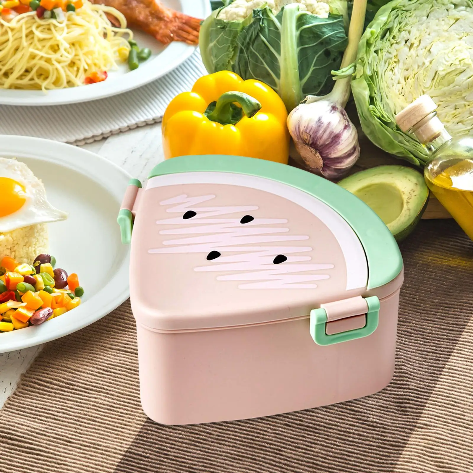 Lunch Container Microwave Safe Leakproof Lunch Box for Picnic School Work