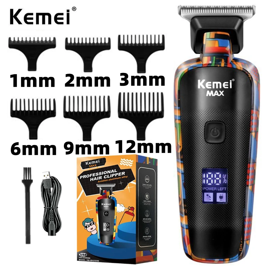 

KM-5090 Hair Trimmer For Men Beard Trimer Professional Hair Clipper Electr Razor Hair Cutting Machine Haircut Electr Shaver