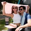 Outdoor Sports Soft Quick Dry Towel Pink Microfibre Swimming Running Sports Accessories Beach Towel Can be used for fitness