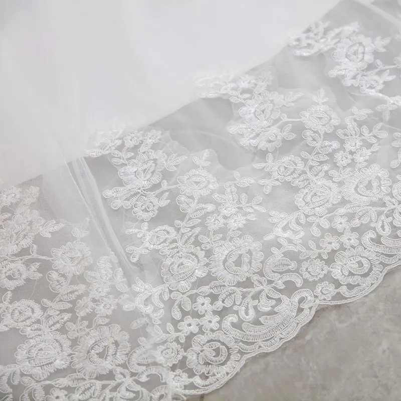 Customized Mermaid Women Wedding Dresses Off Shoulder V Neck Appliques Bridal Gowns Court Train Vestido De Noiva robe de mariée 5