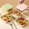 WORTHBUY Portable Large Capacity Sealed Bento Lunch Box 304 Stainless Steel Fruit Salad Food Container For Student Office Worker 4