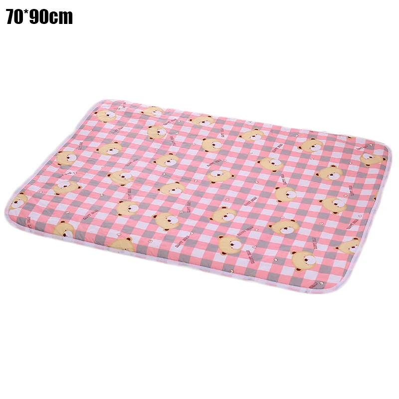 Waterproof Cotton Baby Changing Mat - Reusable & Washable Crib Sheet and Diaper Pad Cover