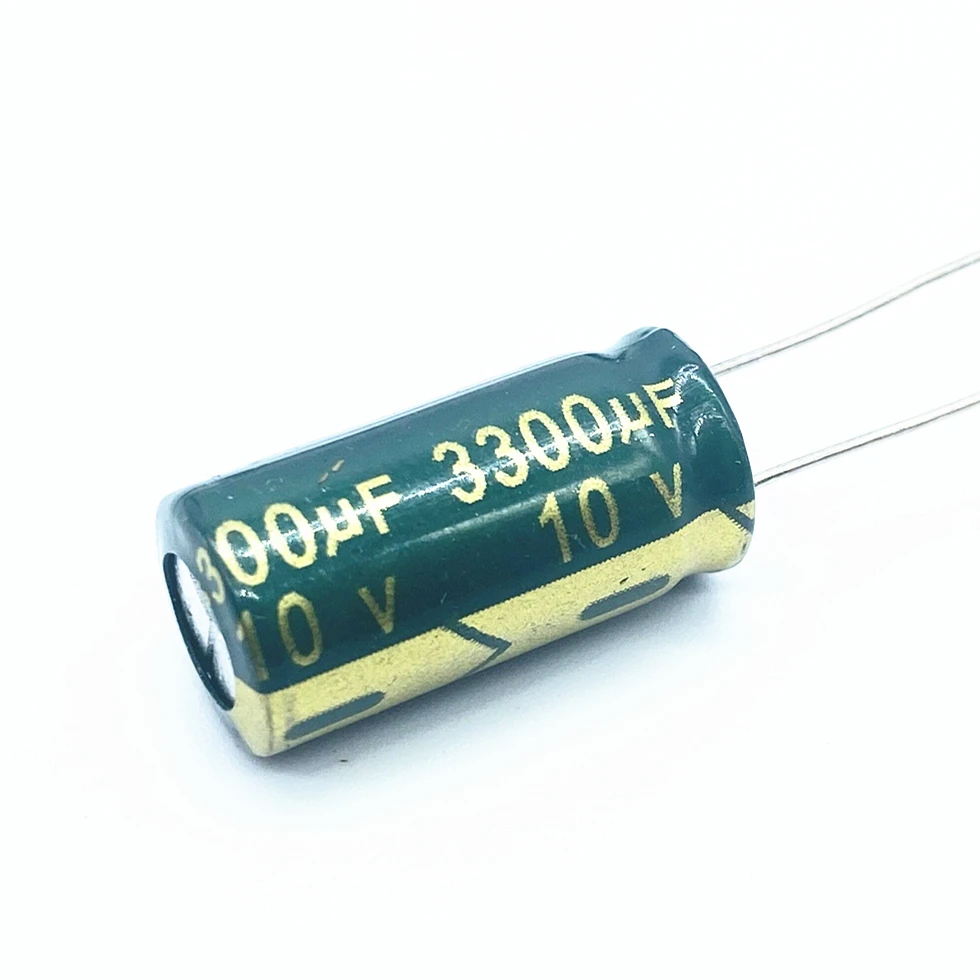 20PCS 10V 3300UF 10*20 mm low ESR Aluminum Electrolyte Capacitor 3300 uf 10 V Electric Capacitors High frequency 20%