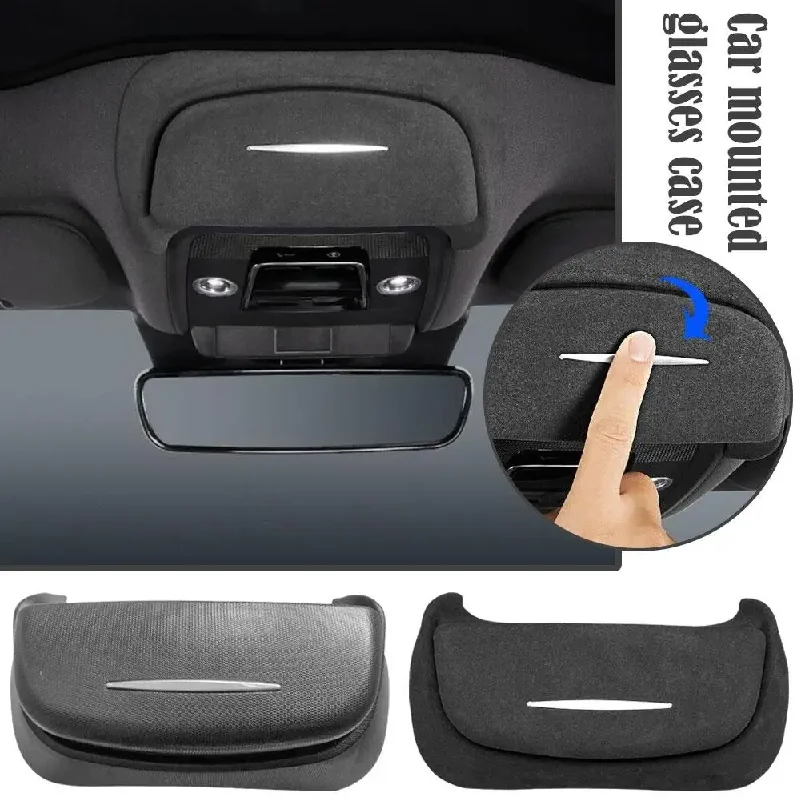 BYD 씰 선글라스 보관함 용 자동차 안경 케이스 ABS/스웨이드 천장 안경 홀더 주최자 자동 인테리어 액세서리 W5O8