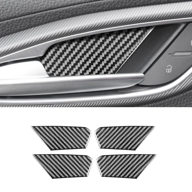 

Внутренняя крышка автомобильной двери для Alfa Romeo Giulia 2015-2023 из углеродного волокна, наклейка, аксессуары