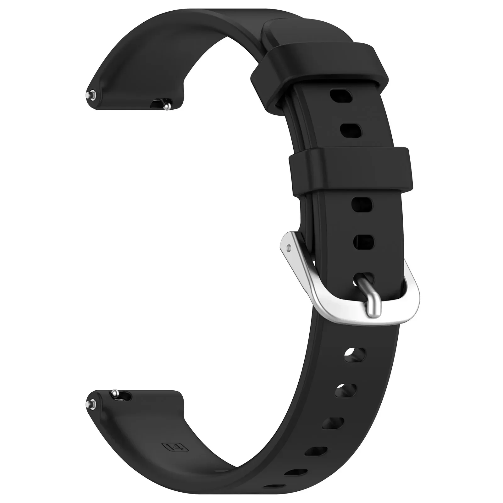 Silicone Watch Band with Silver Buckle - High Quality 14MM Wristband