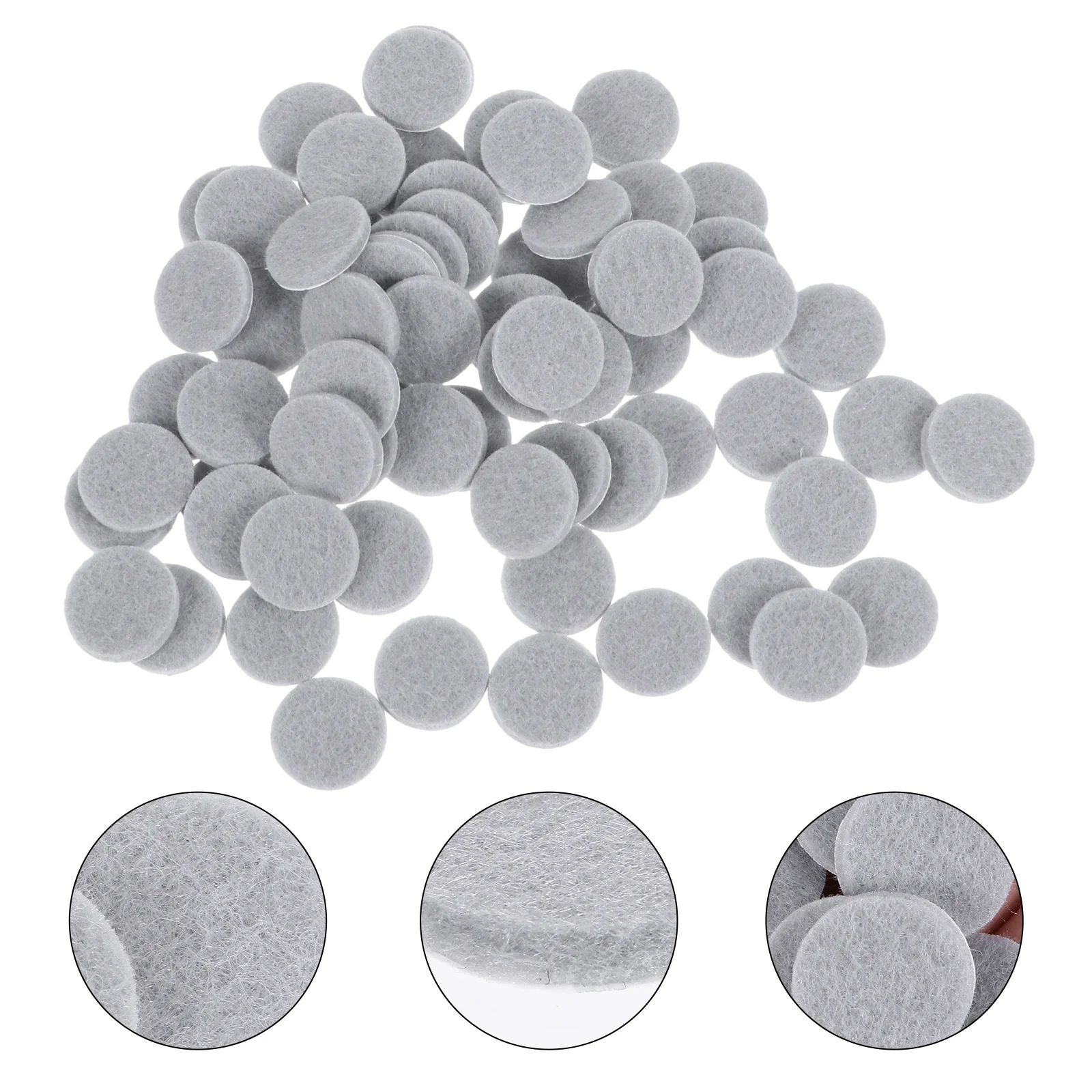 100 Pcs Foot Pad Felt Non- Pads Furniture Feet Anti Adhesive Round Felt Furniture Pad