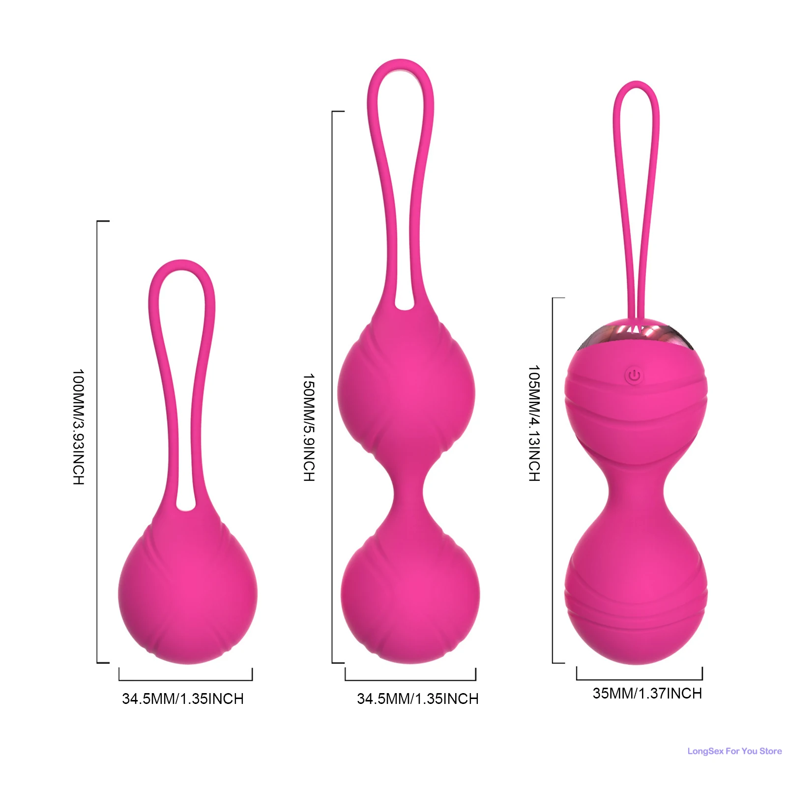 Kegel Ball Vagina Trainer Massager For Women G Spot Massager Vagina Muscle Balls Kegel Trainer Pelvic Floor Adult Sex Toys