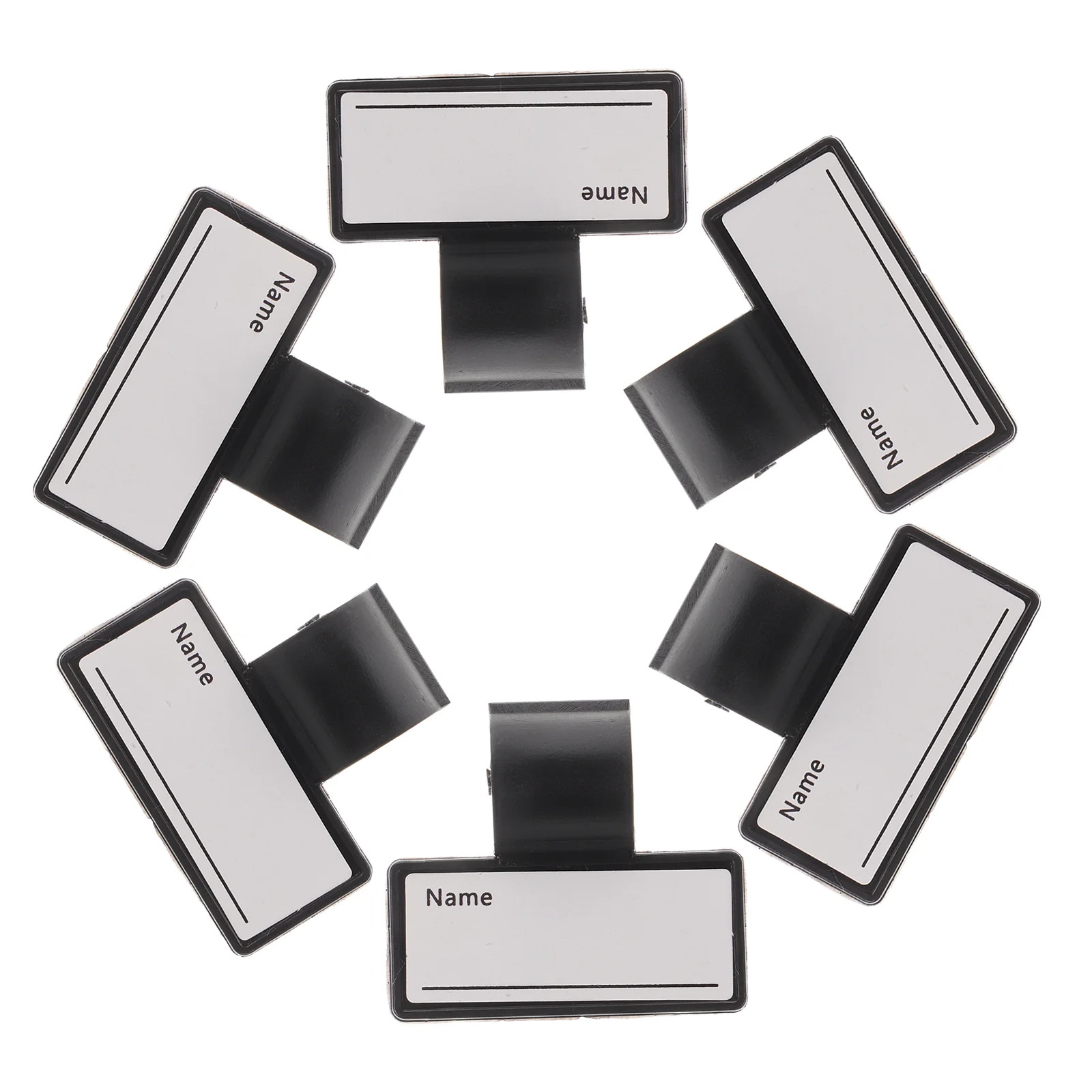 6 Pcs Portable Name Clips Stethoscope Marker Double Side Labels Abs Plastic Tags For Healthcare Medical Equipment Monitoring
