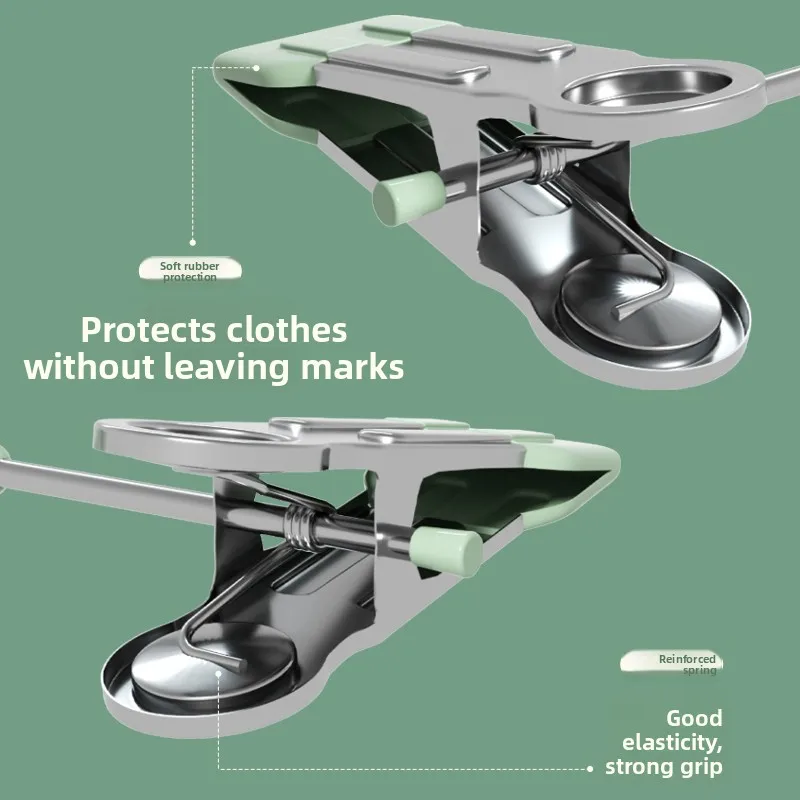 No-Trace Anti-Slip Stainl Steel Pants Hanger And Clip for Home Use Clothing Storage Organizer Nordic Sle aron Color