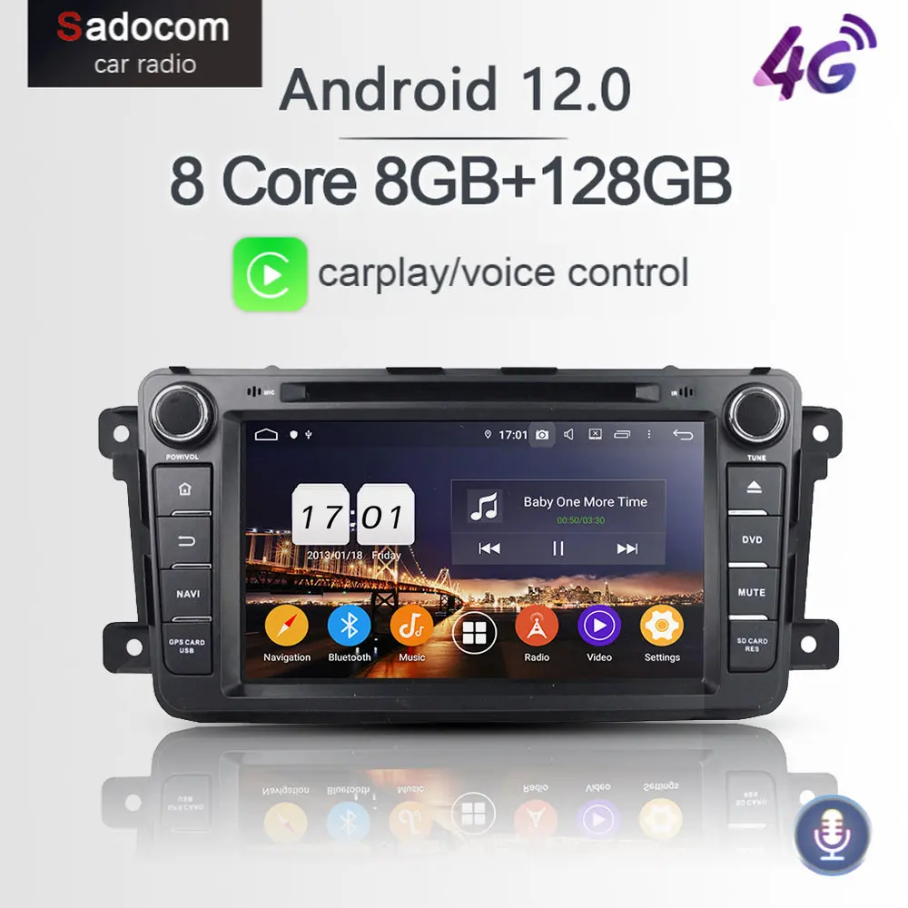 

720P DSP PX6 2 din Android 12.0 For Mazda CX-9 2012 2013 8 Core 8GB + 68GB Car multimedia DVD Player GPS autoradio Bluetooth 5.0