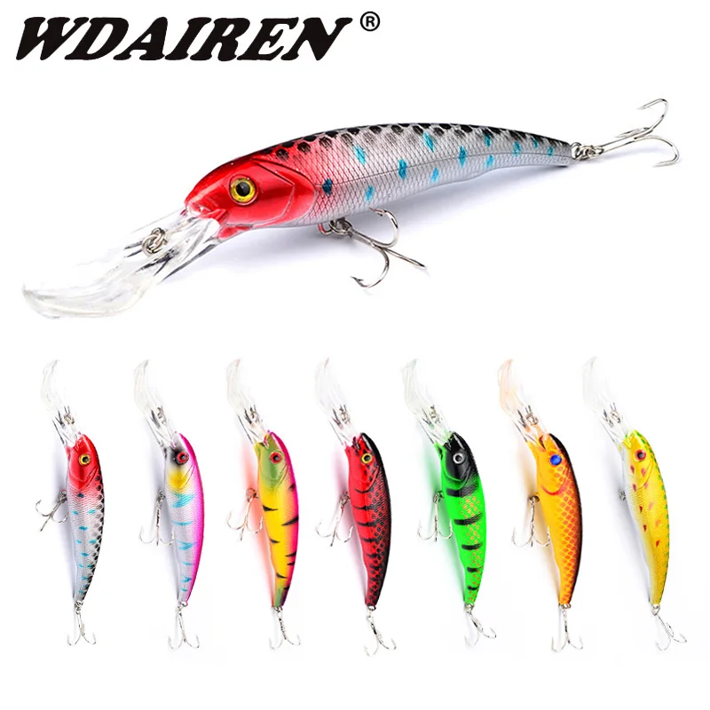 

1 Pcs Minnow Fishing Lure 16.5cm 28g Floating Trolling Wobblers Swimbait Artificial Hard Bait For Sea Bass Pike Crankbait Tackle