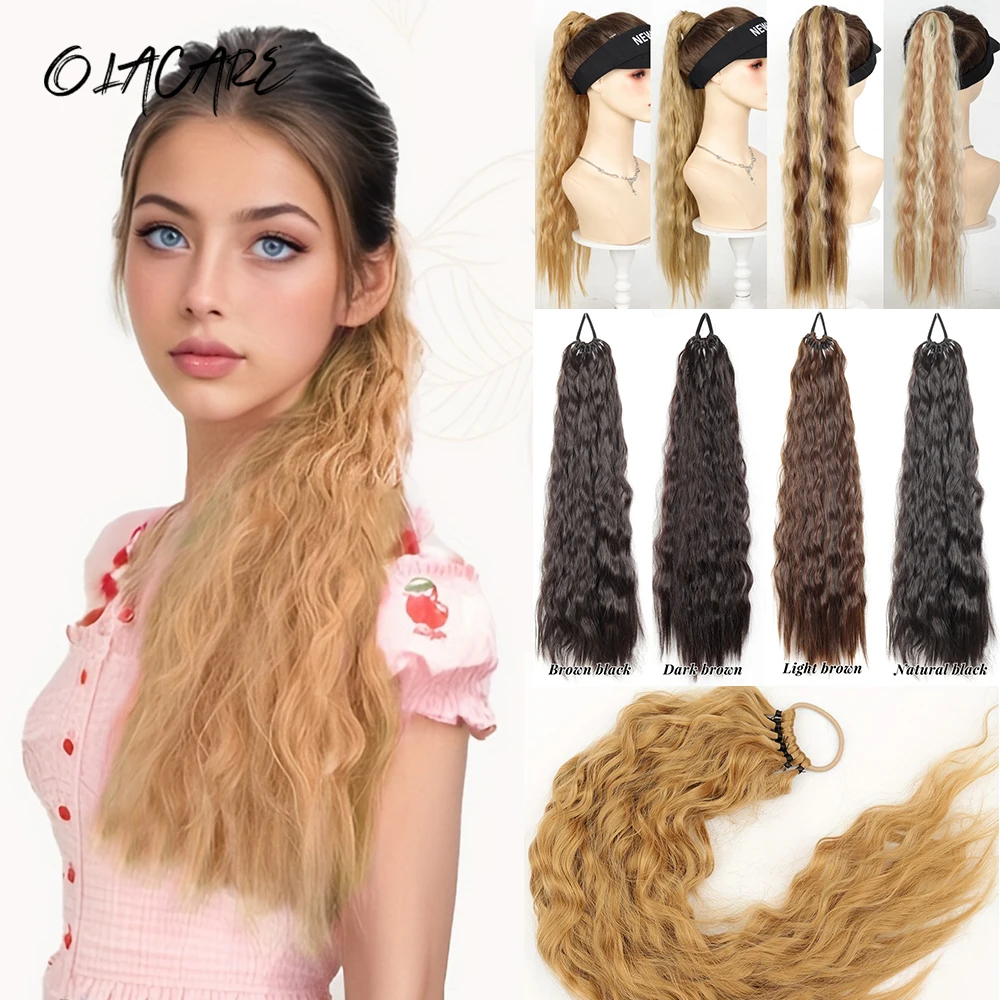 Synthetic Curly Ponytail Hair Extensions for Daily Party Use