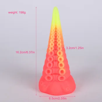 Cute Octopus tentacle Suction Cup Silicone Anal Plug Monster Penis Vaginal G Spot Stimulator Dildos Sex Toys For Women Vagina 4
