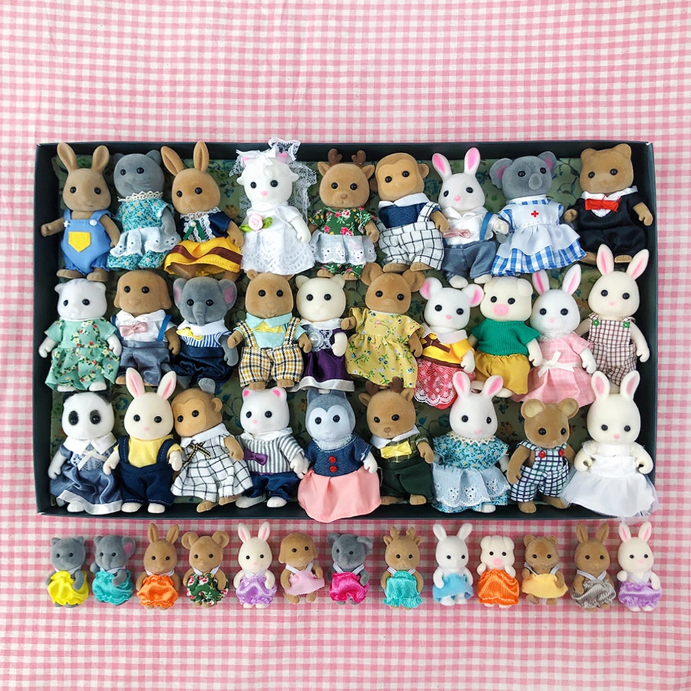 1:12 Scale Dollhouse Miniature Furniture Villa House Bunny Reindeer Kitchen Food Picnic Car Accessories Simulation Set For Gifts 3