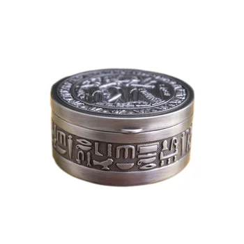 Egypt Sun God Ramses Tutankhamun Round Metal Relief Jewelry Box Egyptian Gift Storage Case Home Art Craft Decoration Organizer