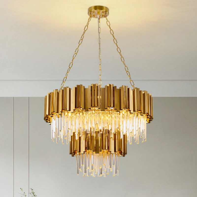 Nordic Luxury Living Room Crystal Chandeliers Modern Minimalist ...