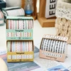 10 Rolls Skinny Washi Tape Set Masking Thin Basic Patterns Decorative Tapes for Arts, DIY Crafts, Journals, Planners, Scrapbook 6